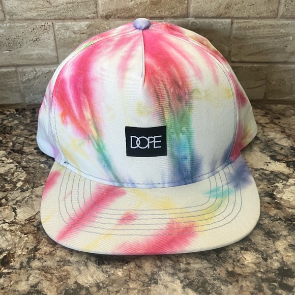 DOPE Accessories - DOPE Pink and Blue Tie-Dye Snapback Hat